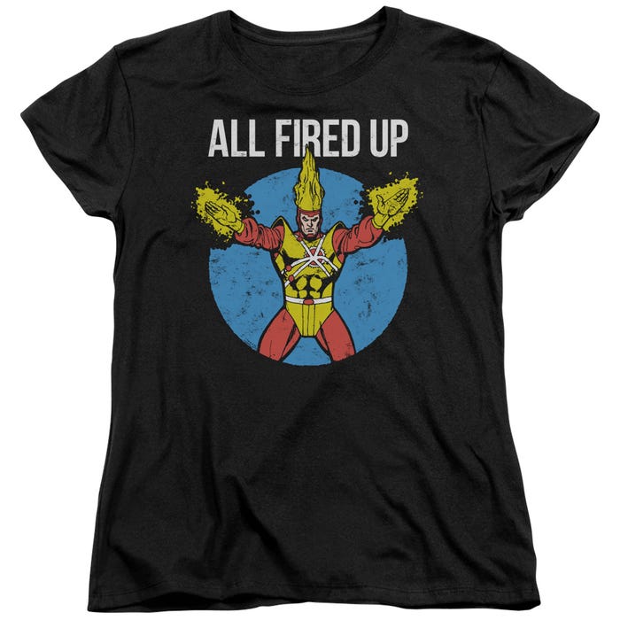 JLA Firestorms Party Womens T-Shirt