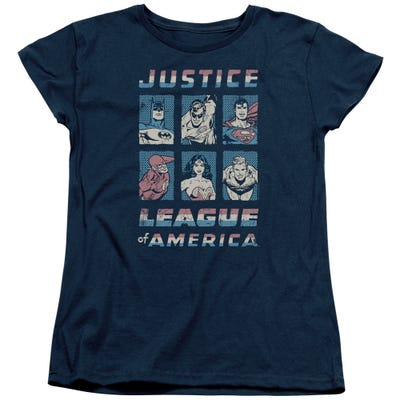 Vintage Justice League of America Womens T-Shirt