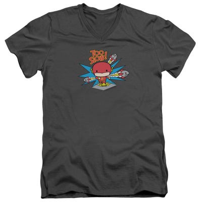DC FLASH TOO SLOW V-Neck T-Shirt