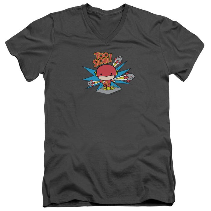 DC FLASH TOO SLOW V-Neck T-Shirt