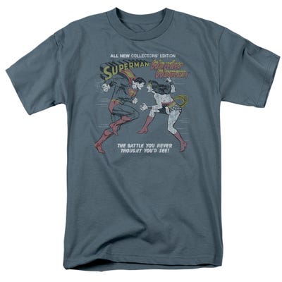 THE BATTLE SUPERMAN WONDER WOMAN T-Shirt