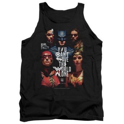 Justice League Movie Save The World Tank Top