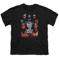 Justice League Movie Save The World Kids T-Shirt