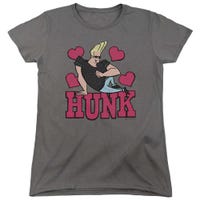 Johnny Bravo Hunk of Hearts Womens T-Shirt