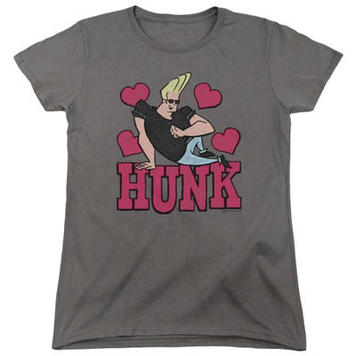 Johnny Bravo Hunk of Hearts Womens T-Shirt