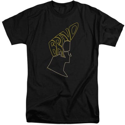Johnny Bravo Neon Hair Spelled Out Tall T-Shirt
