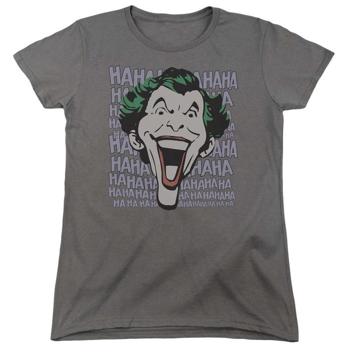 Joker Dastardly Merriment Womens T-Shirt