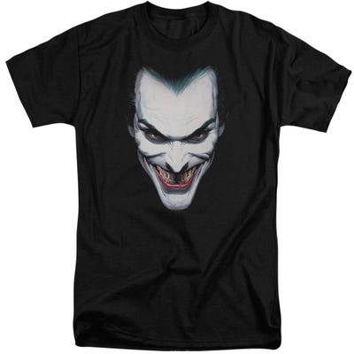 Joker Portrait Scary Face Tall T-Shirt