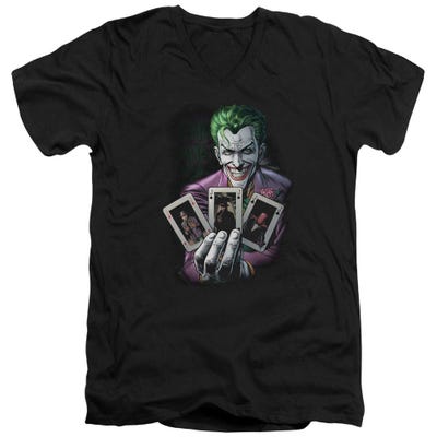 Joker Three Of A Kind V-Neck T-Shirt