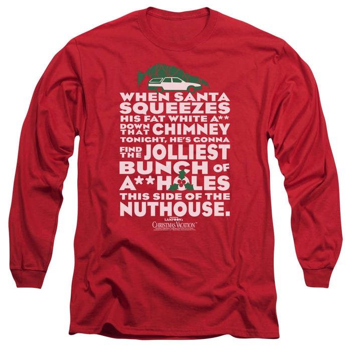 Jolliest Bunch of Assholes Christmas Vacation Long Sleeve Shirt