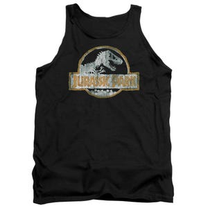 Jp Orange Jurassic Park Tank Top