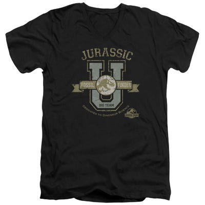 Jurassic U Jurassic Park V-Neck T-Shirt