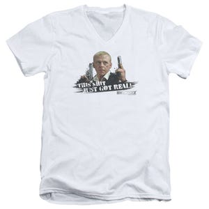 Just Got Real Hot Fuzz V-Neck T-Shirt