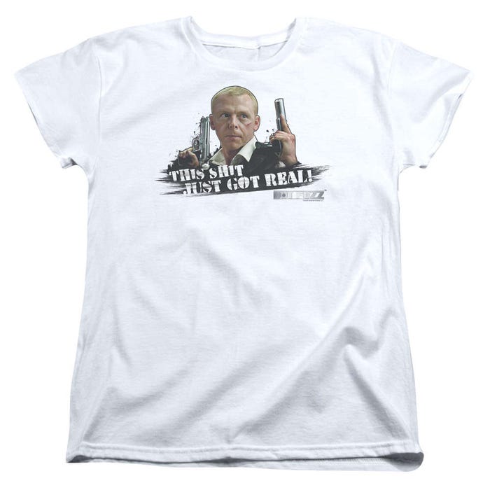 Just Got Real Hot Fuzz Womens T-Shirt