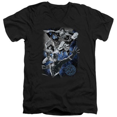 Justice Galactic Attack Nebula V-Neck T-Shirt