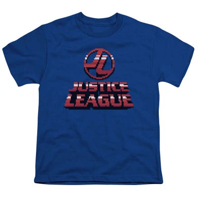 Justice League 8 Bit Jla Kids T-Shirt