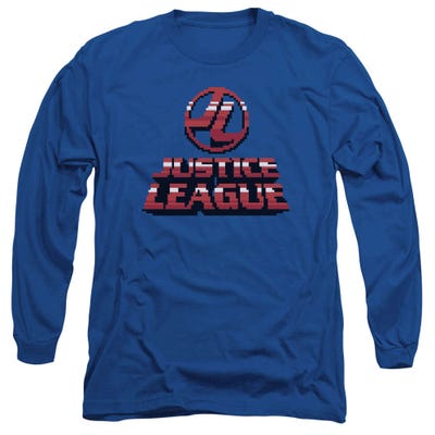 Justice League 8 Bit Jla Long Sleeve Shirt