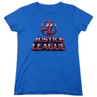 Justice League 8 Bit Jla Womens T-Shirt
