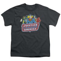 Justice League 8 Bit League Kids T-Shirt