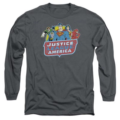 Justice League 8 Bit League Long Sleeve Shirt