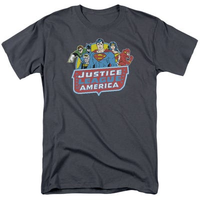 Justice League 8 Bit League T-Shirt