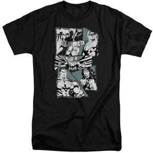 Justice League A Might League  Tall T-Shirt