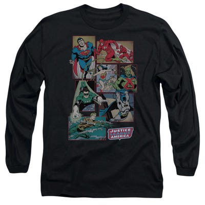 Justice League Boxes Long Sleeve Shirt