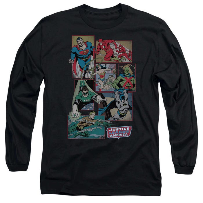 Justice League Boxes Long Sleeve Shirt