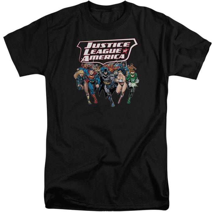 Justice League Charging Justice Tall T-Shirt