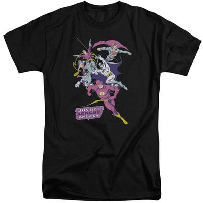 Justice League Colorful League Tall T-Shirt