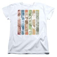 Justice League Columns Womens T-Shirt
