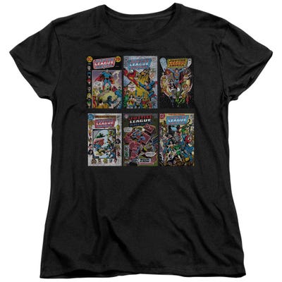 Justice League Dco Covers Womens T-Shirt