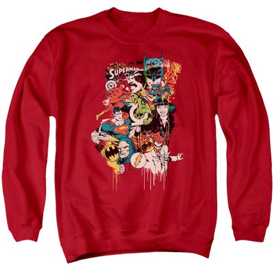 Justice League Dripping Characters Sweatshirt