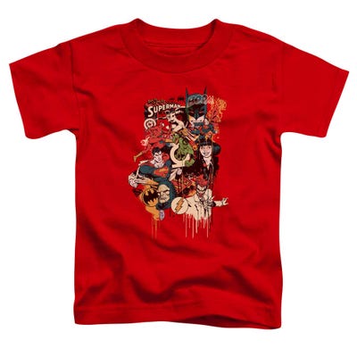Justice League Dripping Characters Toddler T-Shirt