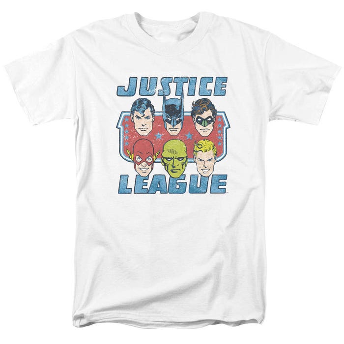 Justice League Faces Of Justice T-Shirt