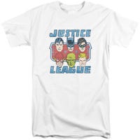 Justice League Faces Of Justice Tall T-Shirt