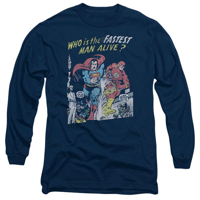 Justice League Fastest Man Alive Long Sleeve Shirt