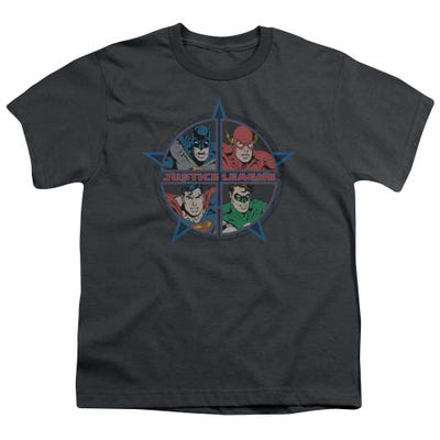 Justice League Four Heroes Kids T-Shirt