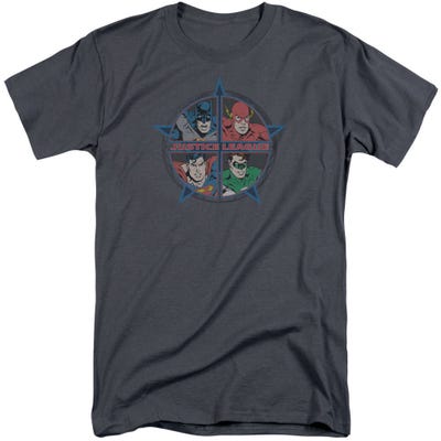 Justice League Four Heroes Tall T-Shirt