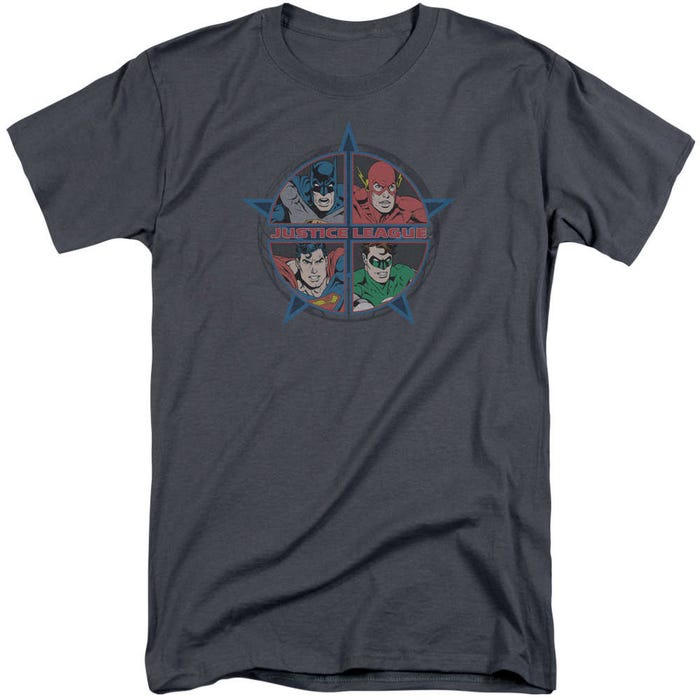 Justice League Four Heroes Tall T-Shirt