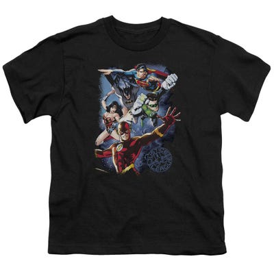 Justice League Galactic Attack Color Kids T-Shirt