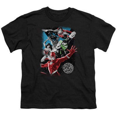 Justice League Galactic Attack Kids T-Shirt
