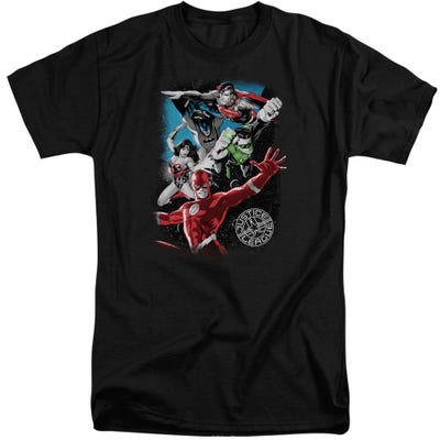 Justice League Galactic Attack Tall T-Shirt