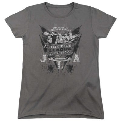 Justice League Greatest Heroes Womens T-Shirt