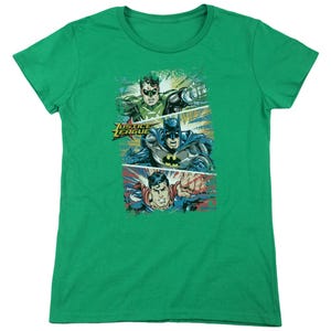 Justice League Green Lanterns Panels Women's T-Shirt