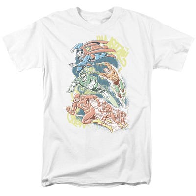 Justice League Halftone Lounge T-Shirt