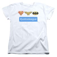 Justice League Hastag Jla Womens T-Shirt