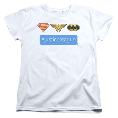 Justice League Hastag Jla Womens T-Shirt