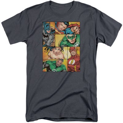 Justice League Hero Boxes Tall T-Shirt
