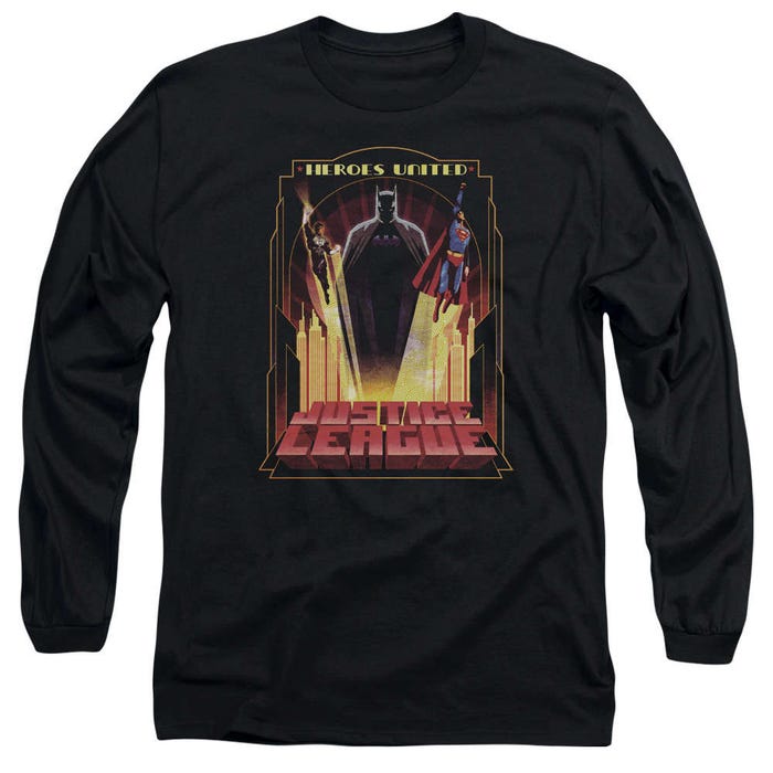 Justice League Heroes Unite Long Sleeve Shirt